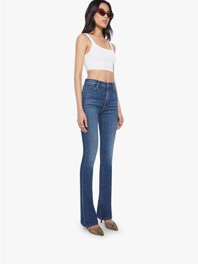 MOTHER The High Waisted Runaway Flare Jeans – Shine On Wash – Size 25